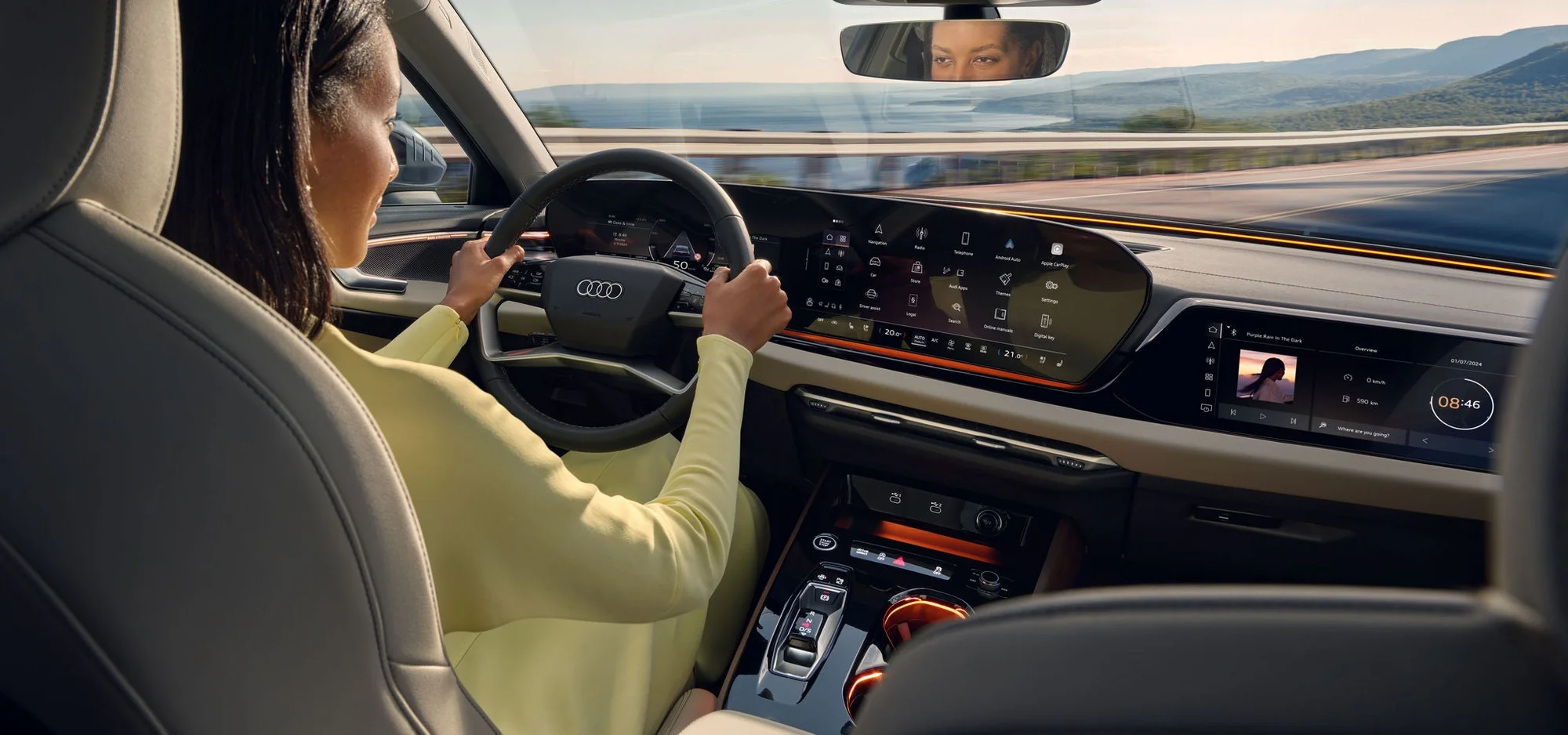 Audi A5 – khoang lái