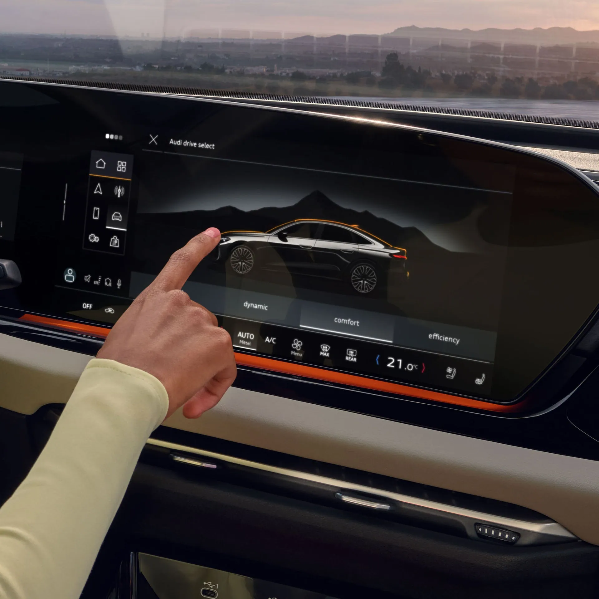 Audi A5 – màn hình giải trí