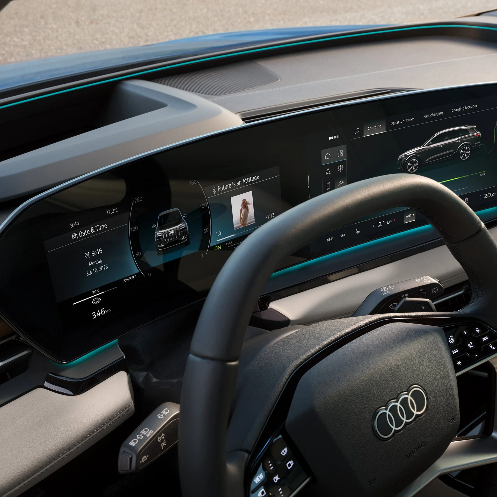 Audi Q6 e-tron – khoang lái