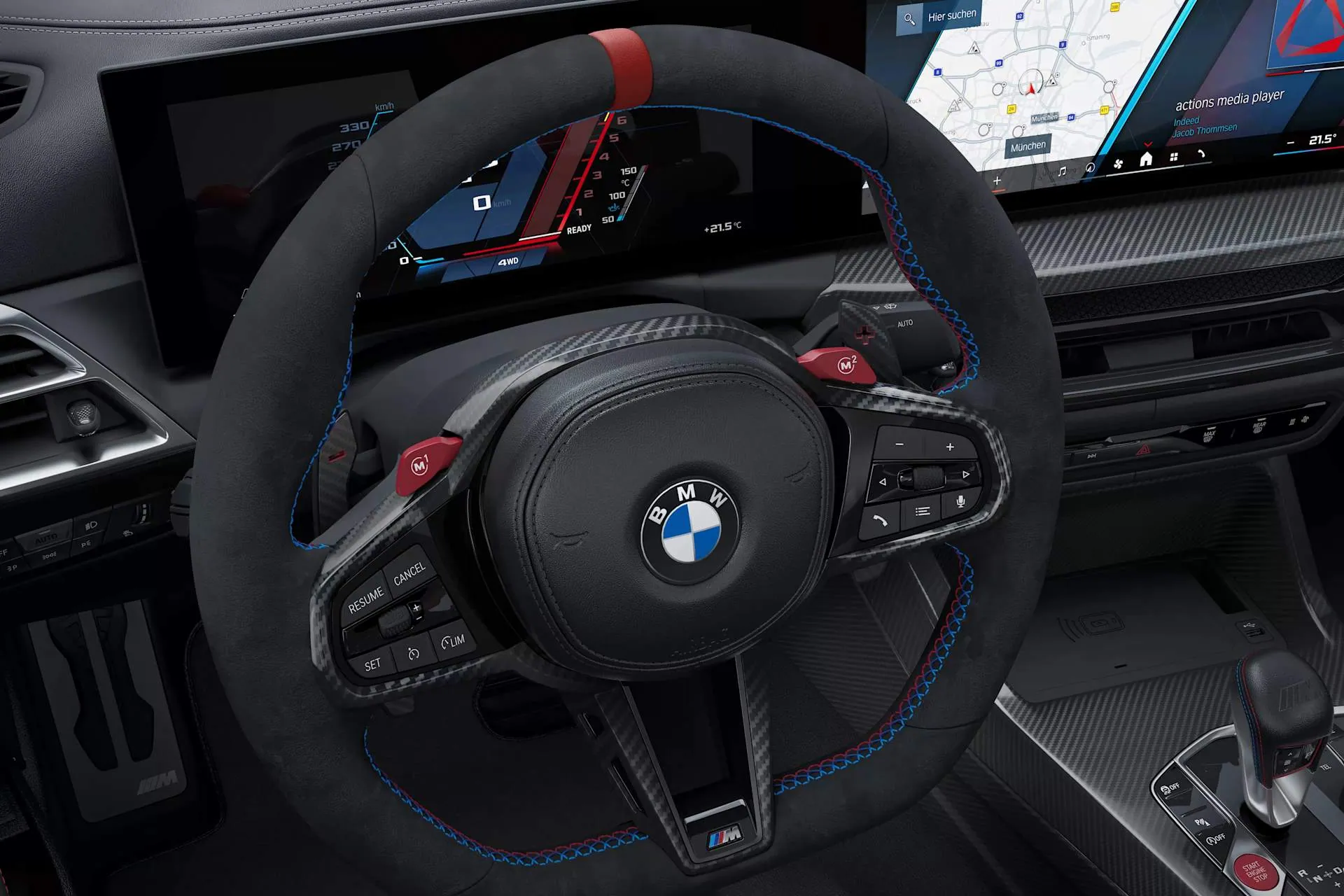 BMW M4 – vô lăng và đồng hồ lái