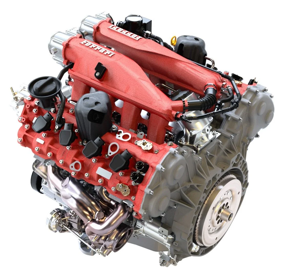Ferrari Roma Spider – động cơ V8