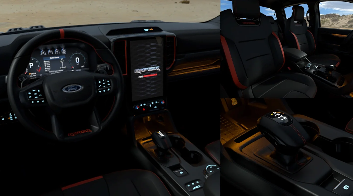 Ford Ranger Raptor – nội thất