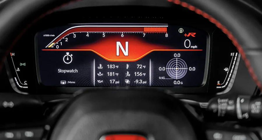 Honda Civic Type R – đồng hồ kỹ thuật số
