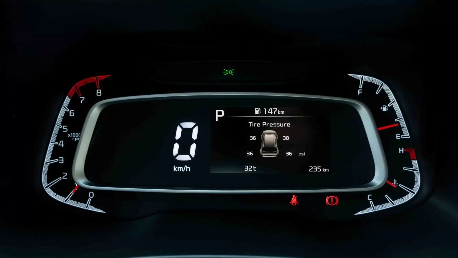 Kia Sonet – đồng hồ kỹ thuật số