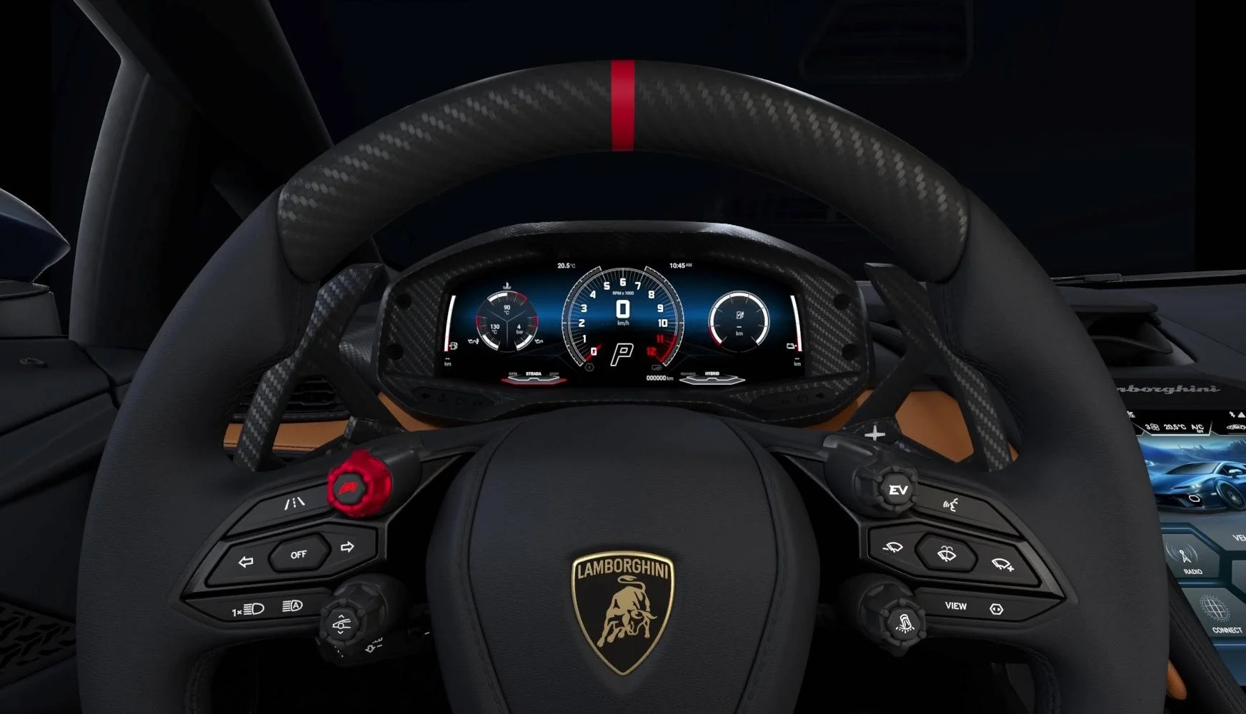 Lamborghini Temerario – vô-lăng