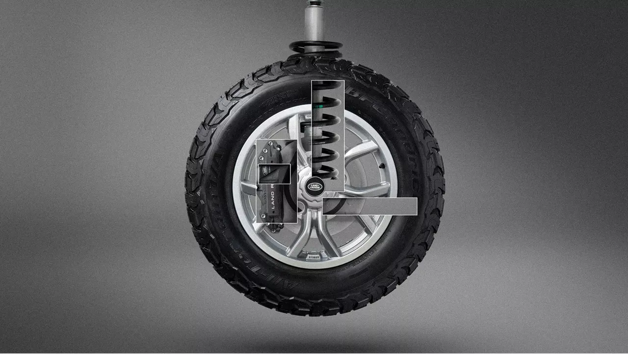 Land Rover Defender – mâm xe và hệ thống treo