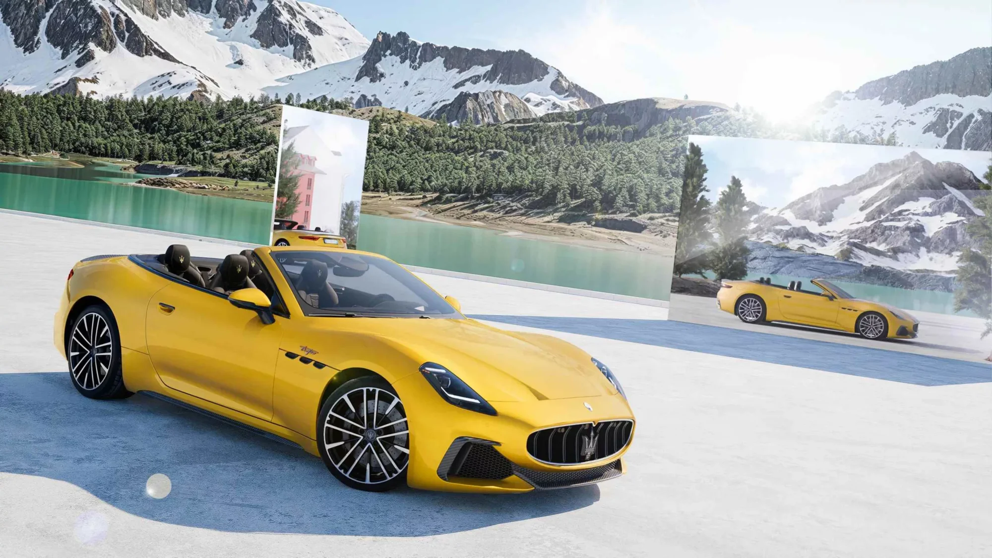 Maserati GranCabrio Folgore – bản màu vàng