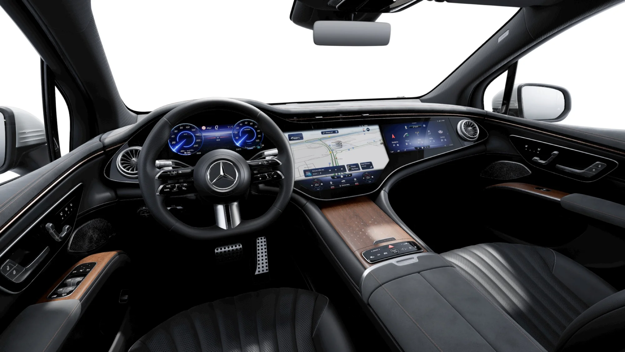 Mercedes-Benz EQS SUV – khoang lái