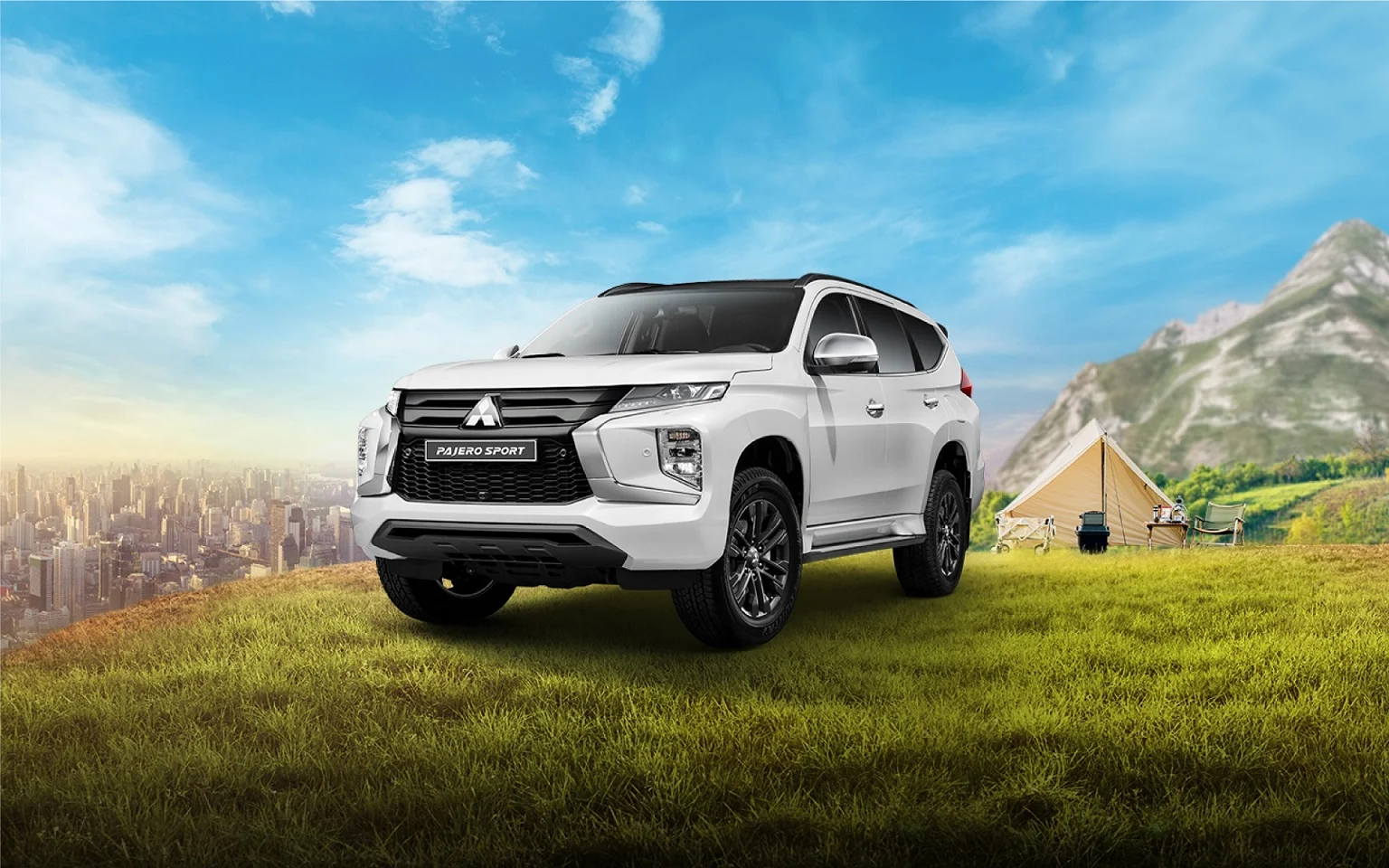 Mitsubishi Pajero Sport – góc nghiêng trước