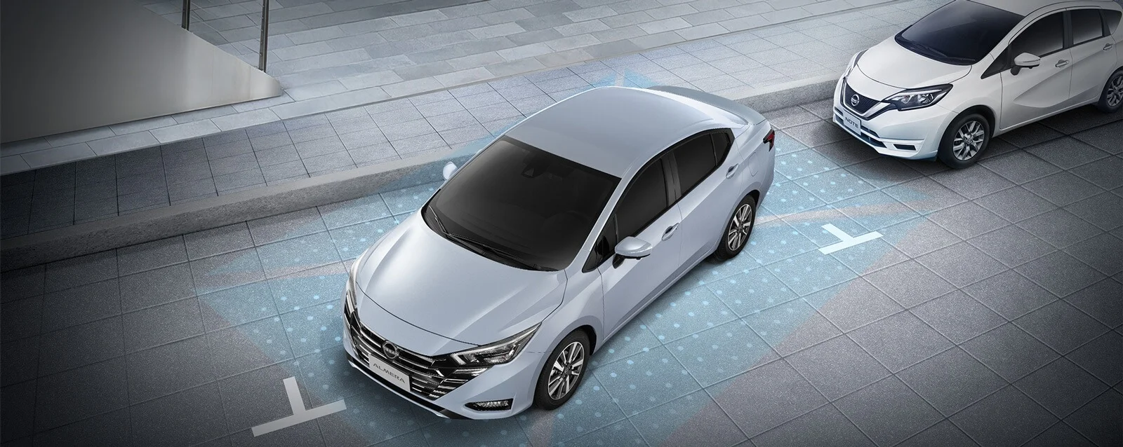 Nissan Almera – hỗ trợ đỗ xe