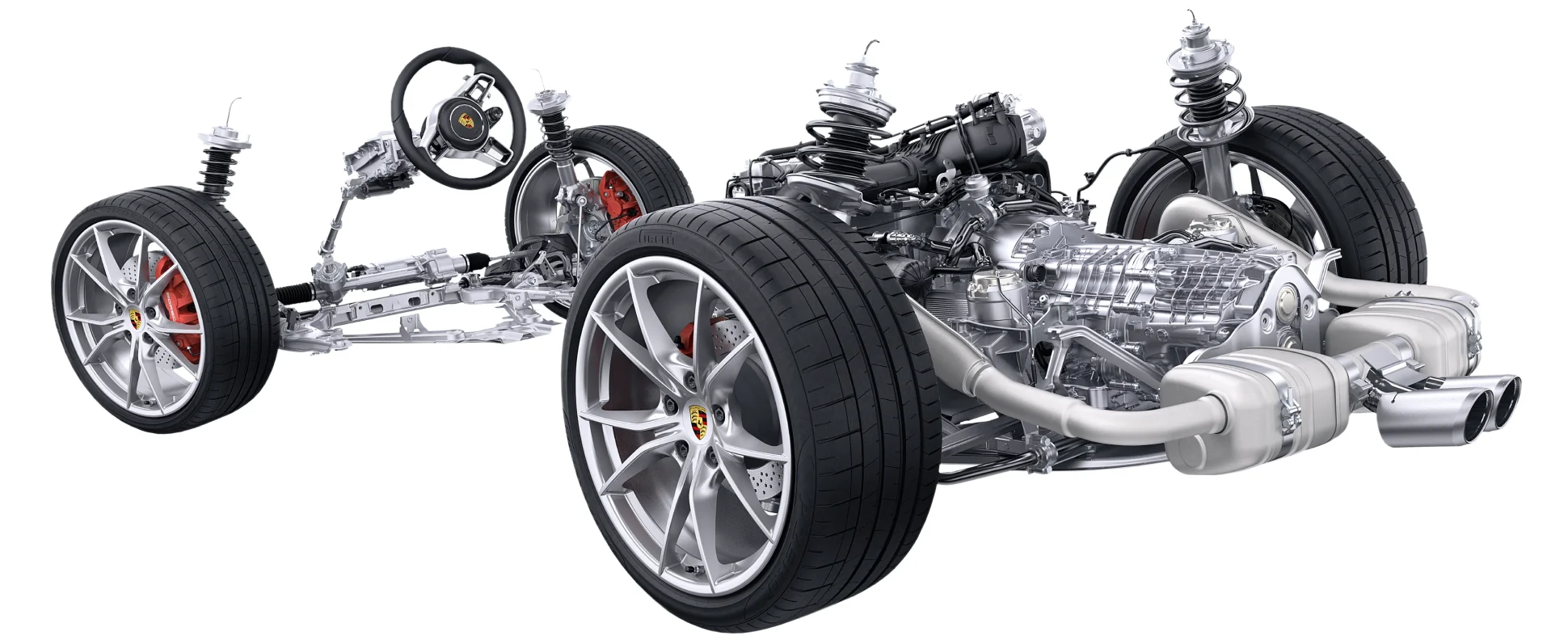 Porsche 718 Cayman – khung gầm