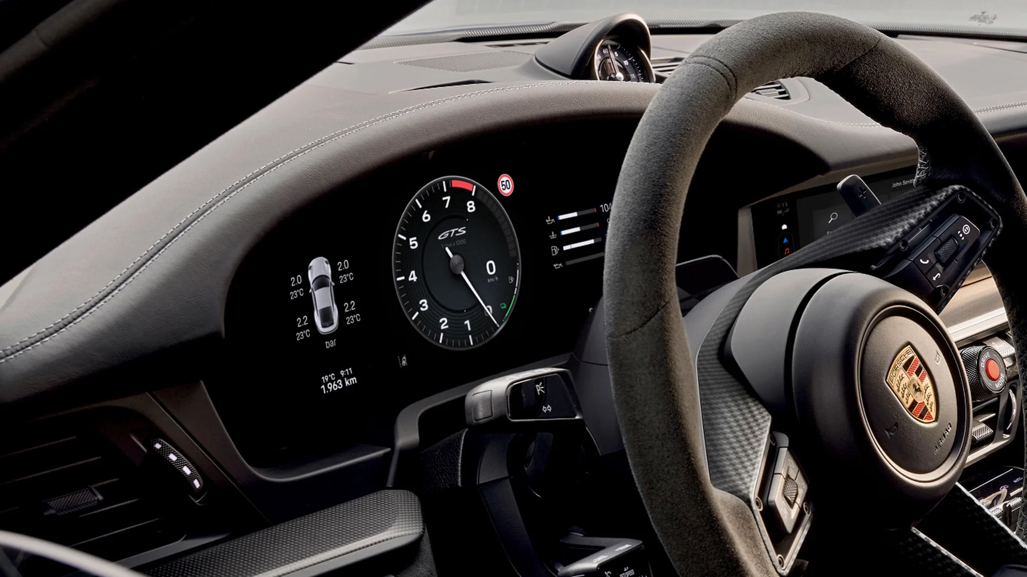 Porsche 911 – khoang lái