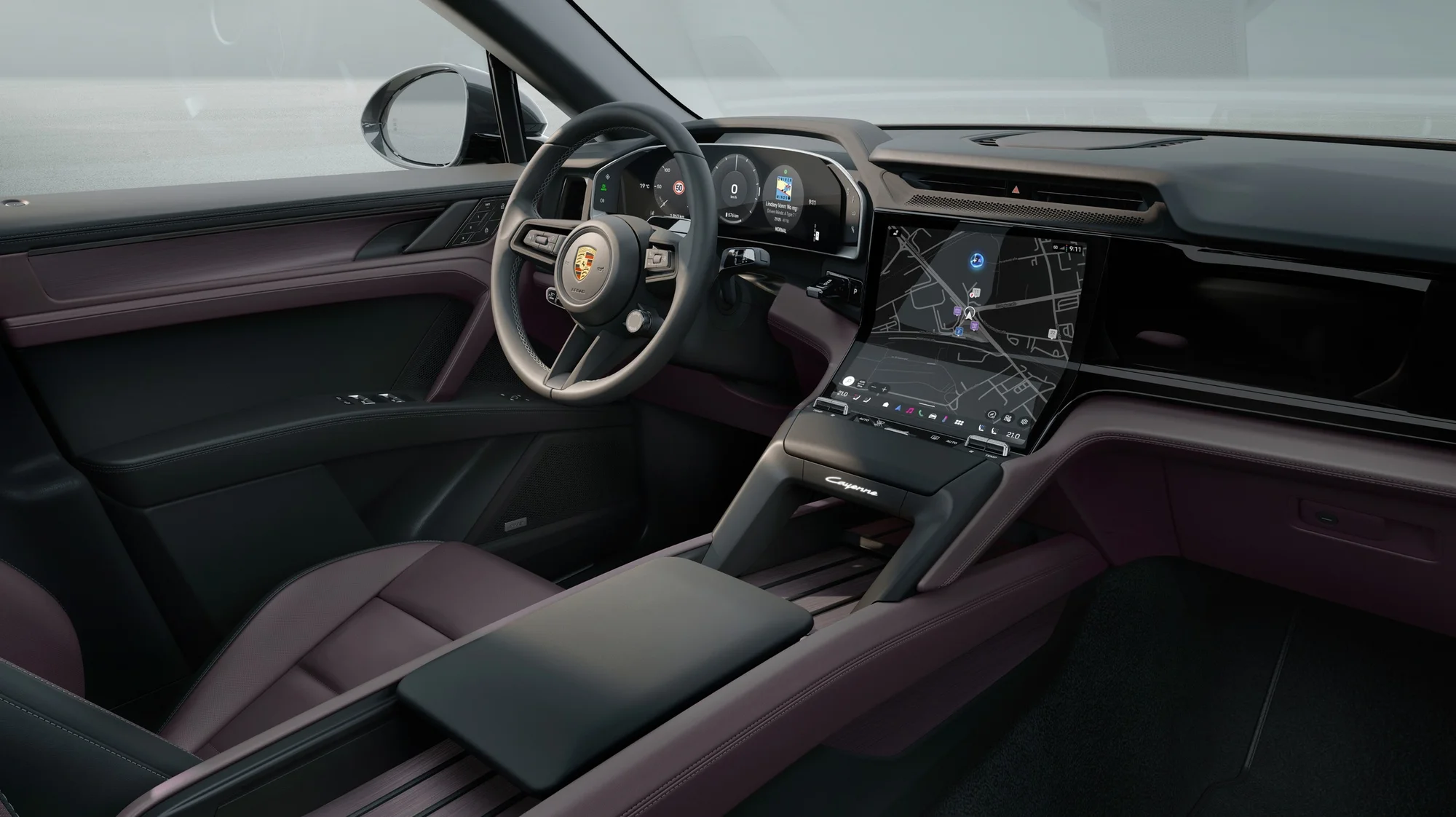 Porsche Cayenne Electric – khoang lái