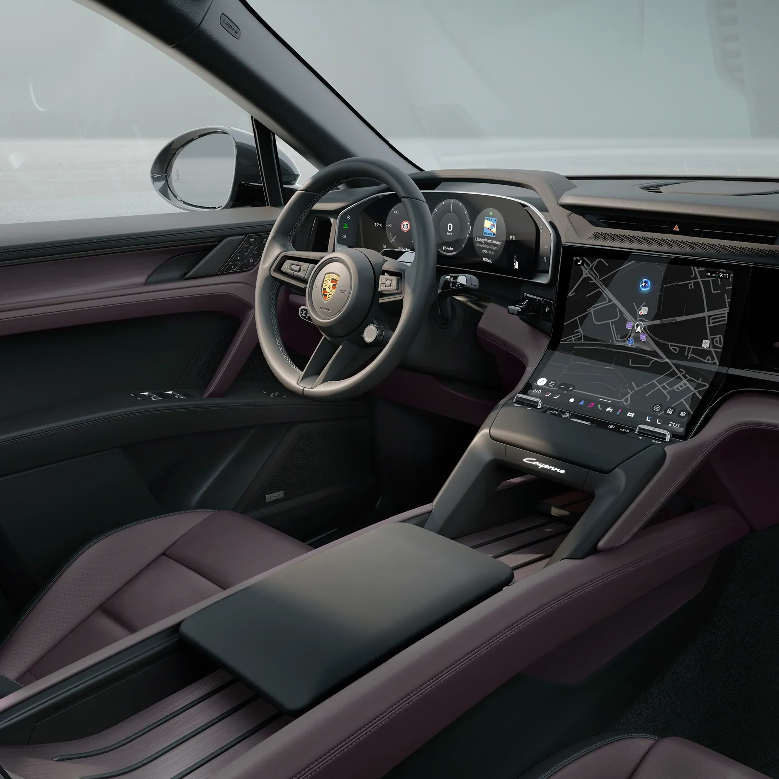 Porsche Cayenne Electric – khoang lái