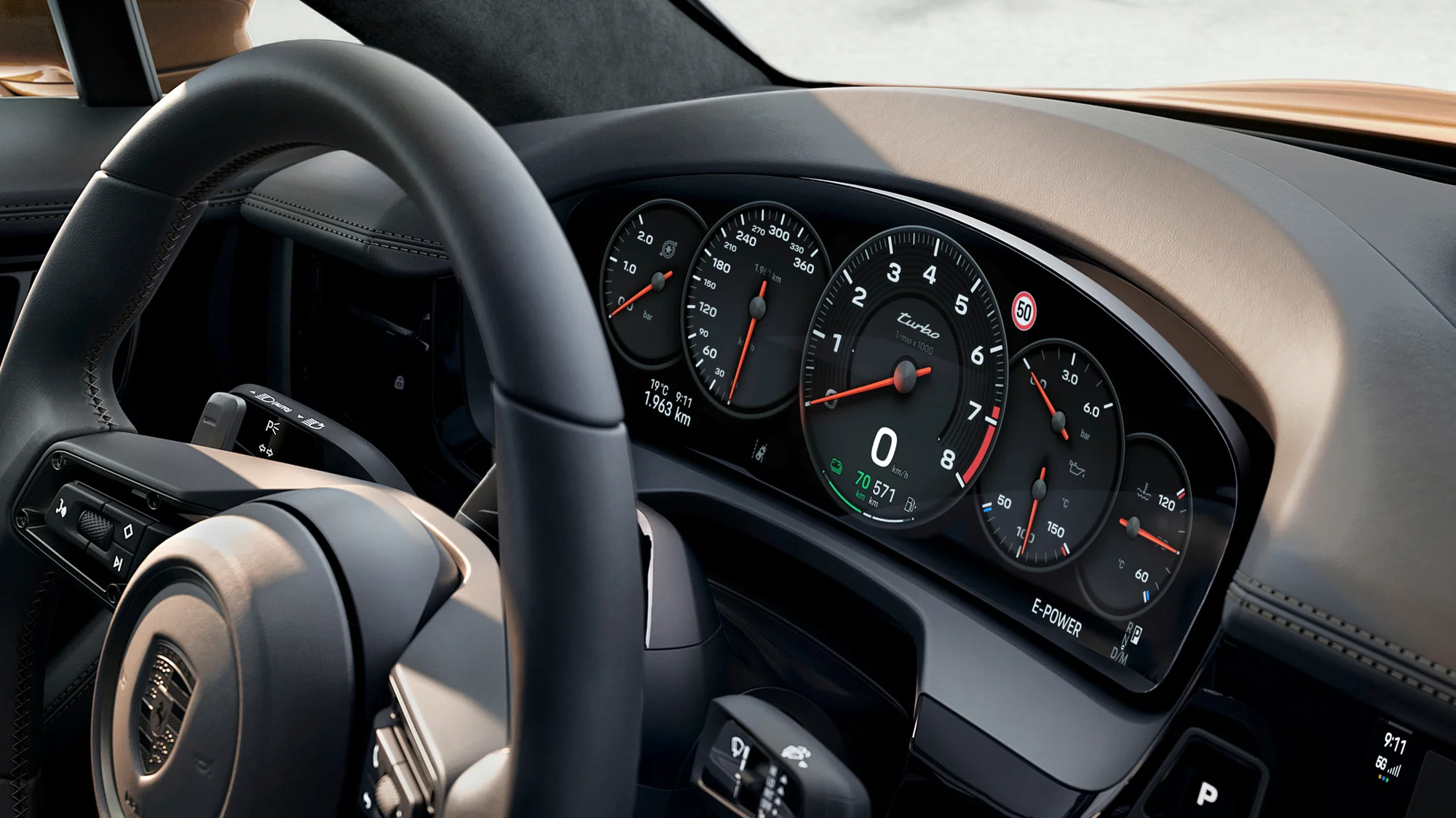 Porsche Panamera – khoang lái