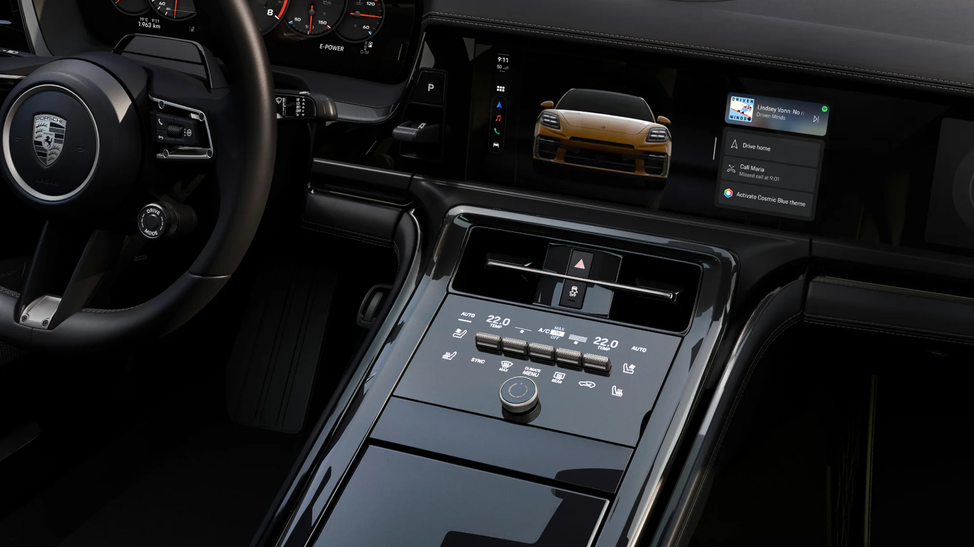 Porsche Panamera – bảng điều khiển