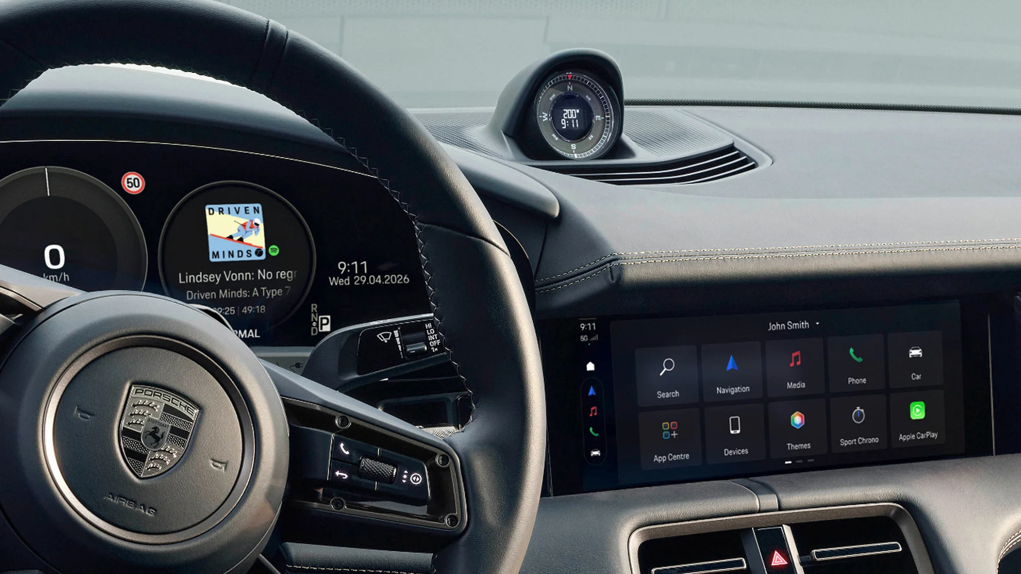 Porsche Taycan Cross Turismo – khoang lái