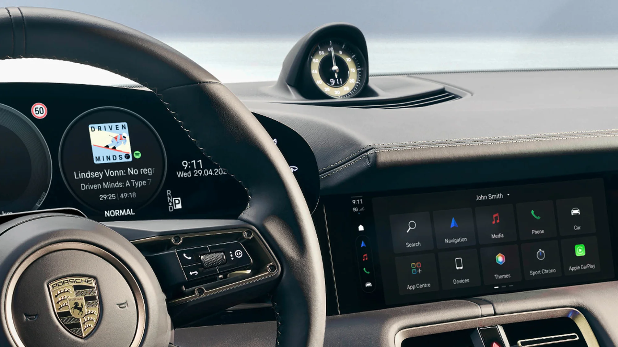 Porsche Taycan – khoang lái