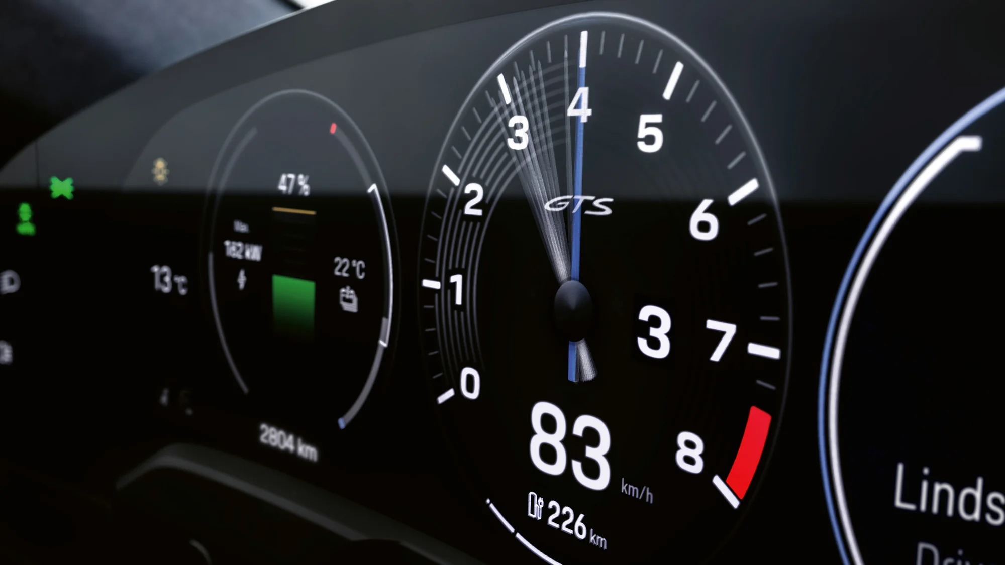 Porsche Taycan – đồng hồ kỹ thuật số