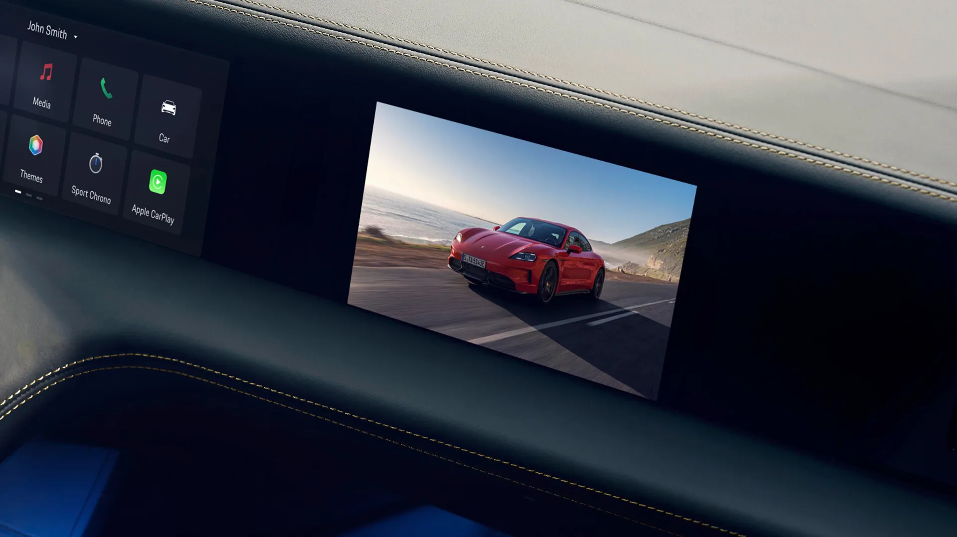 Porsche Taycan – màn hình hành khách
