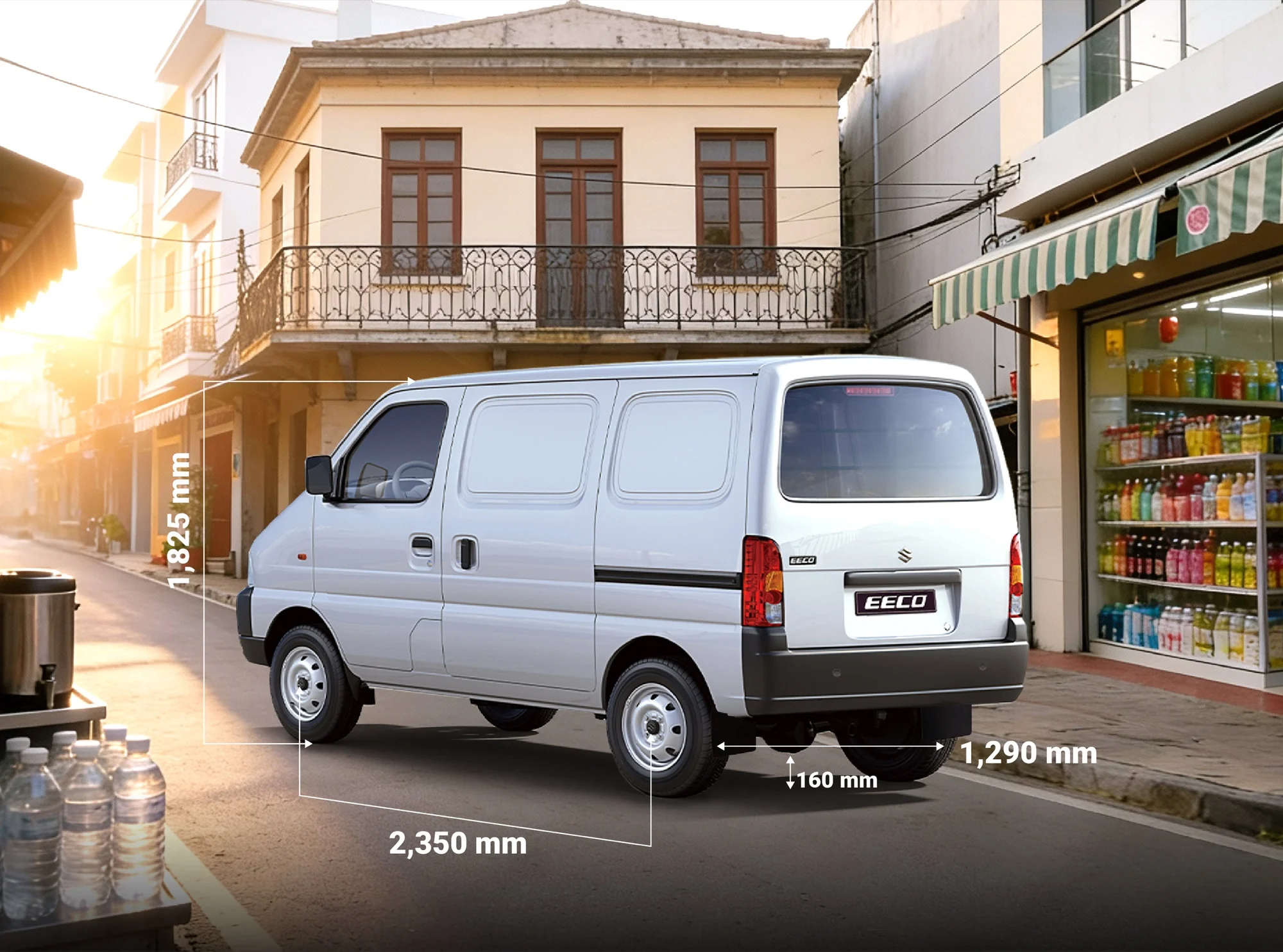 Suzuki EECO – thân xe nhìn ngang