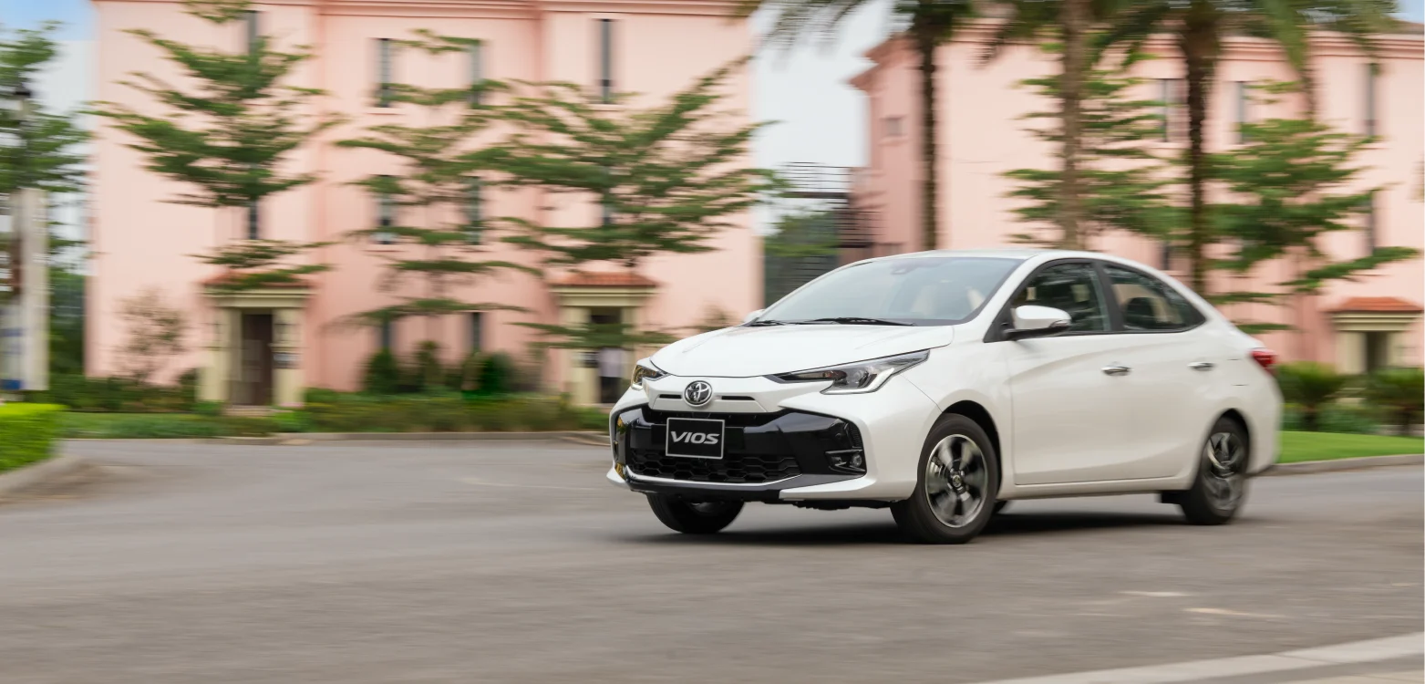 Toyota Vios – góc nghiêng trước