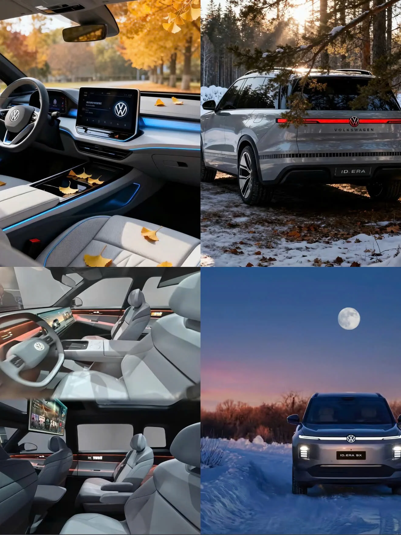 Ngoại thất và nội thất Volkswagen ID ERA 9X