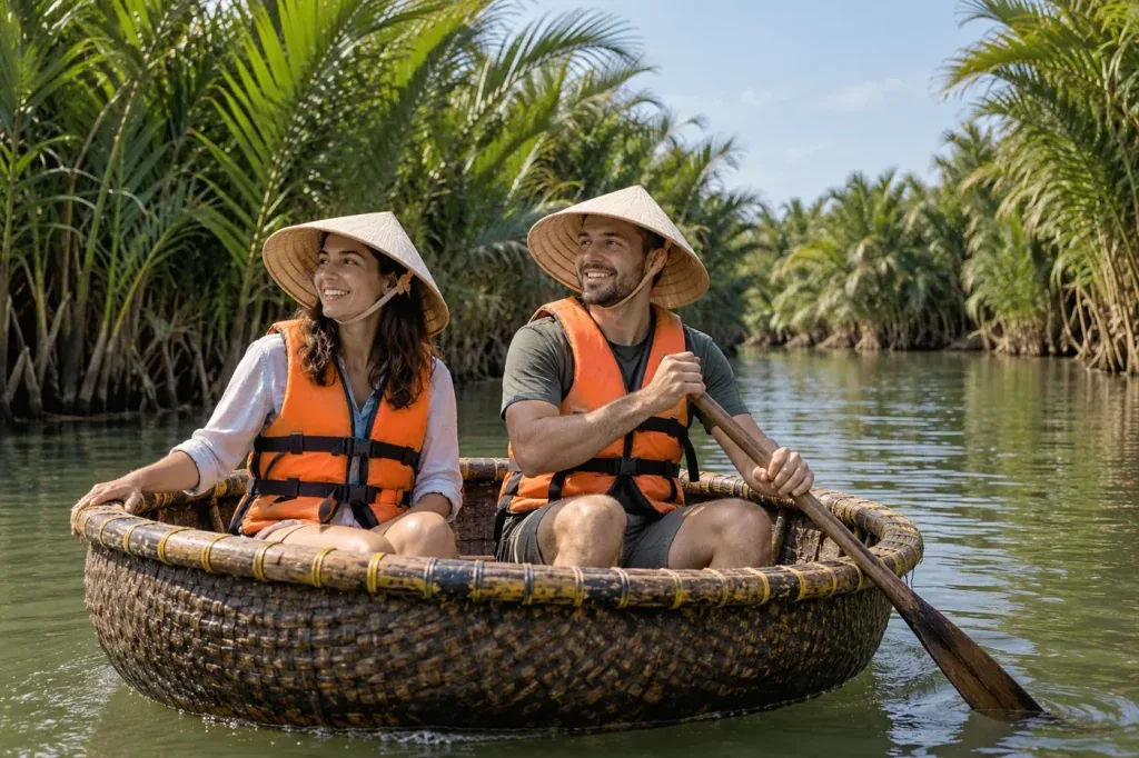 AI illustration: Seated passengers wearing life jackets