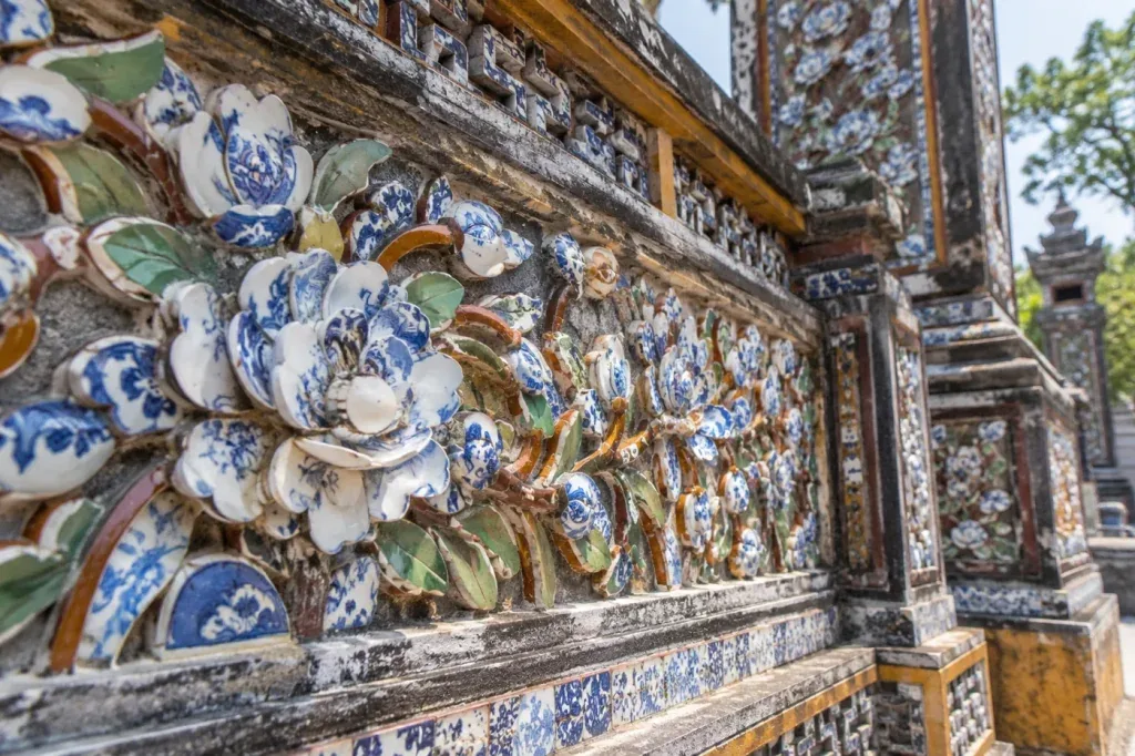 AI illustration: Illustrative ceramic and glass mosaic detail