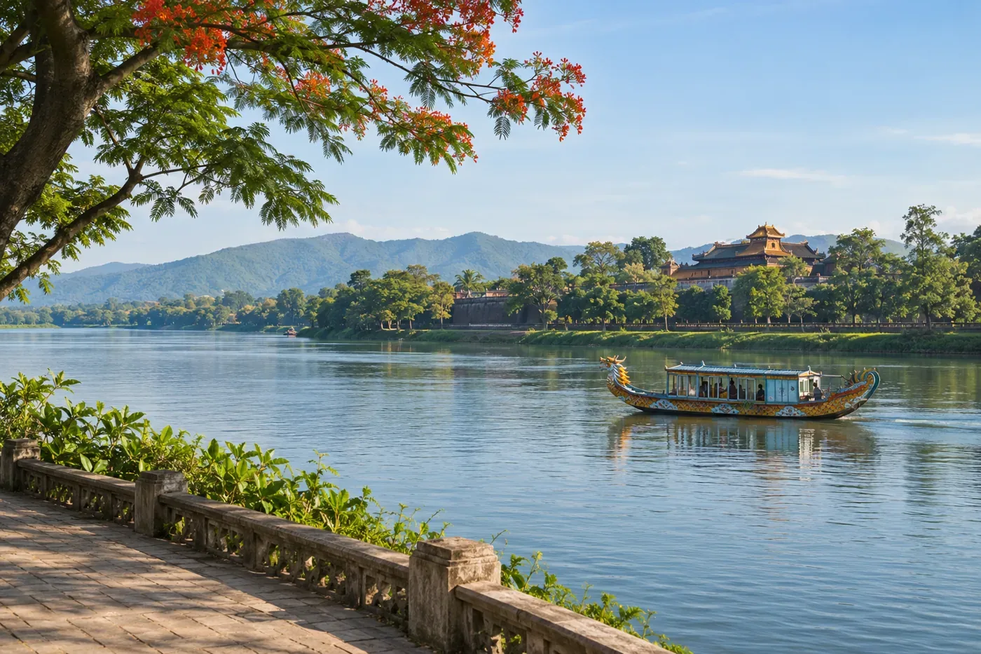 Perfume River Hue: Walks, Dragon Boats and Evening Music