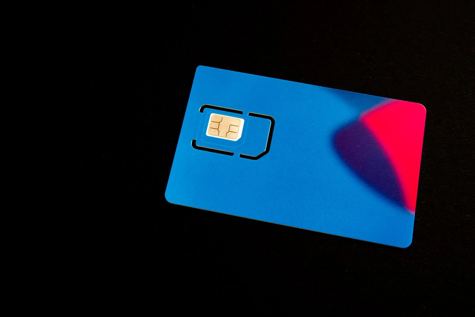 SIM card for a phone data plan