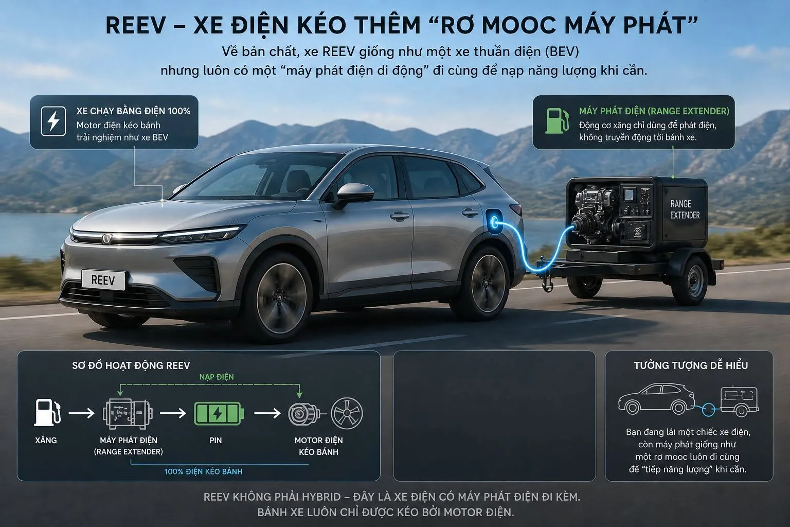 Xe EREV là gì? Ai nên chọn xe điện tầm hoạt động mở rộng