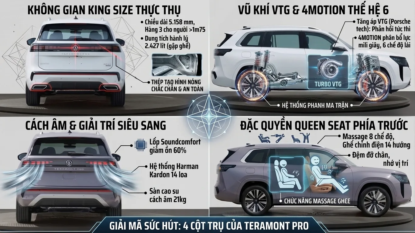 Giải Mã Sức Hút: Những Lý Do Khiến Volkswagen Teramont Pro Trở Thành “Vua” SUV King Size