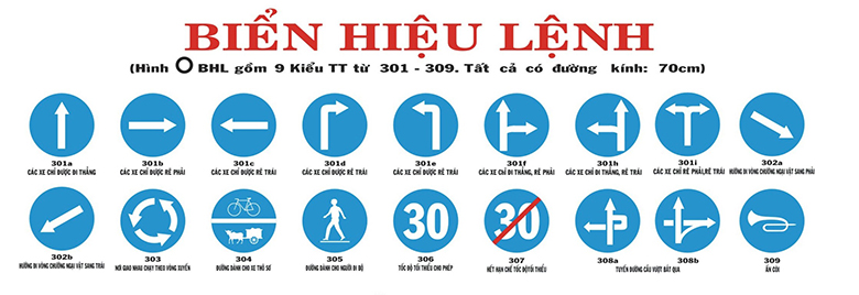Biển báo hiệu lệnh: Nhận biết & áp dụng đúng chuẩn giao thông