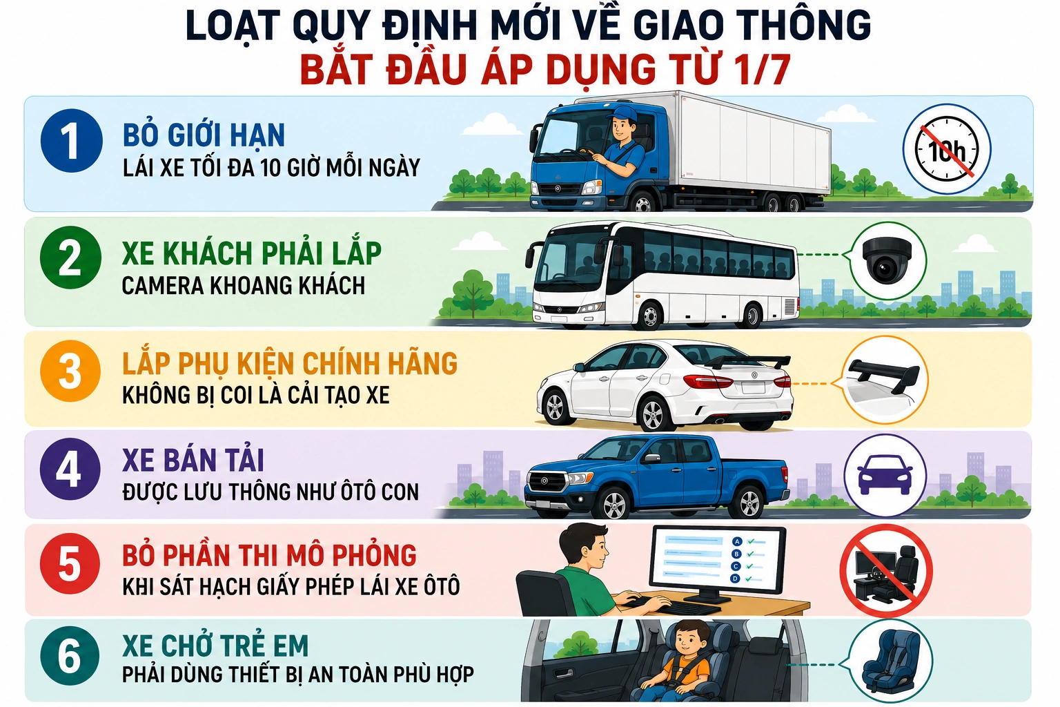Loạt quy định mới về giao thông từ 1/7 - Báo VnExpress